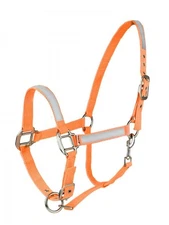 29220 Horze Reflective Halter Shetland  Orange