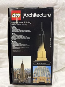 LEGO ARCHITECTURE - EMPIRE STATE BUILDING 21002 ORIGINAL BOX AND MANUAL