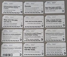 23- Safety slogan, NYC Metrocards, Expired Mint condition