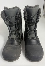 All in Motion Skylar Kids' Insulated Waterproof Winter Boots Size 2Black/grey