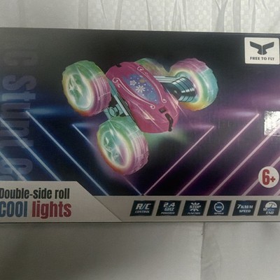 Free To Fly Double-side Roll RC Stunt Car, Cool Lights, 2.4GHz, Age 8+