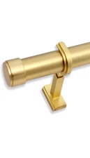 BlastHome® Luxury Gold 12 ft Custom Curtain Rod – 1 1/4" Large Diameter 