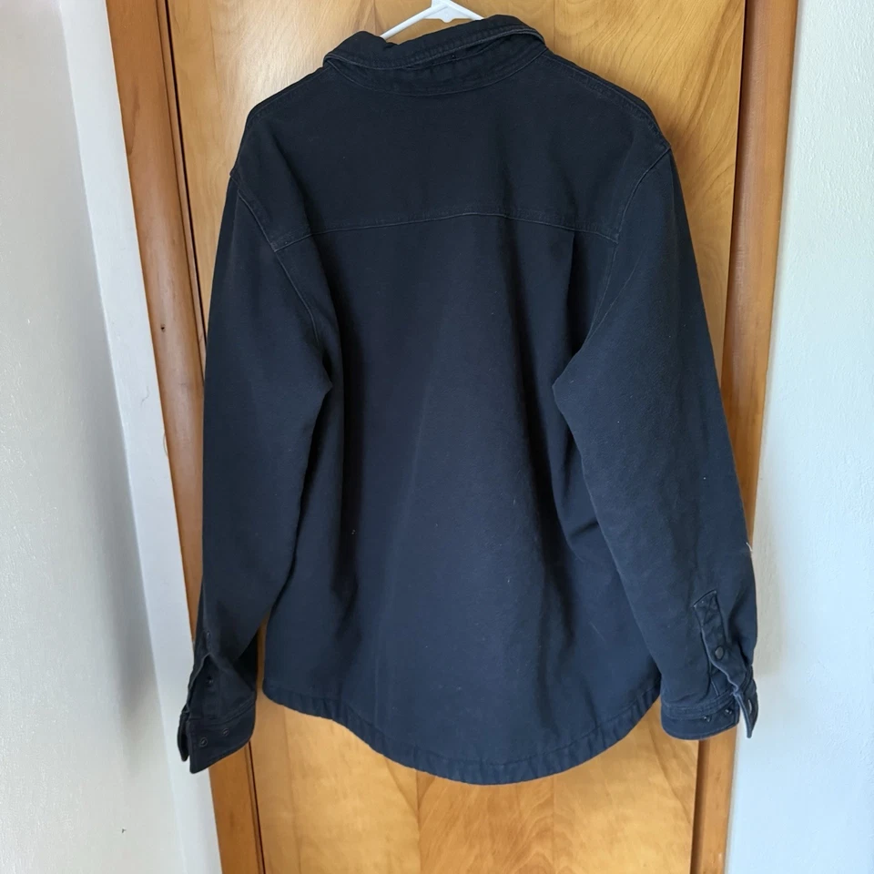 Filson Black/Charcoal Lined Jac Shirt Size Large - Image 2 of 4