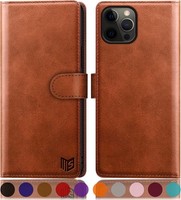 HandyhüLle Flip Cover PU Leder Rfid Schutz FüR Iphone 12 Pro Max 6,7 Zoll