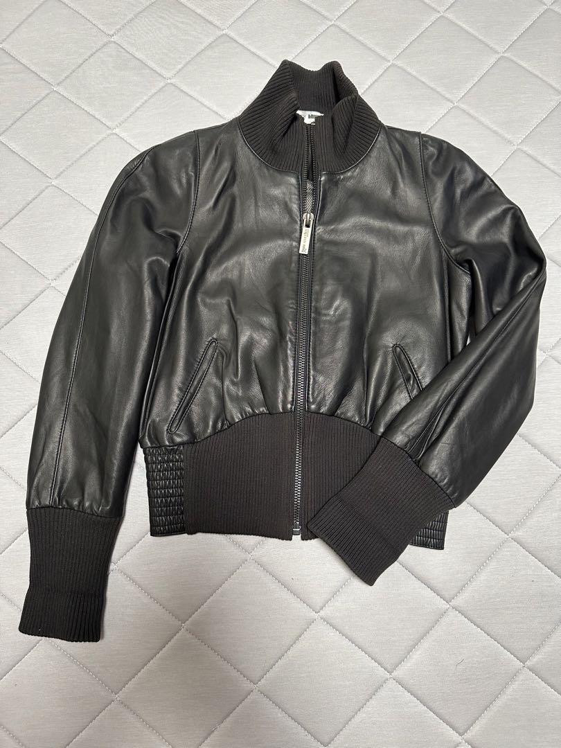 Alexander McQueen x PUMA collaboration leather jacket