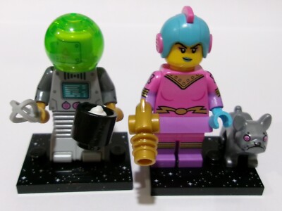 LEGO Mini Figure LOT Series #26 Retro Space Heroine and Robot Butler # 71046 LOT