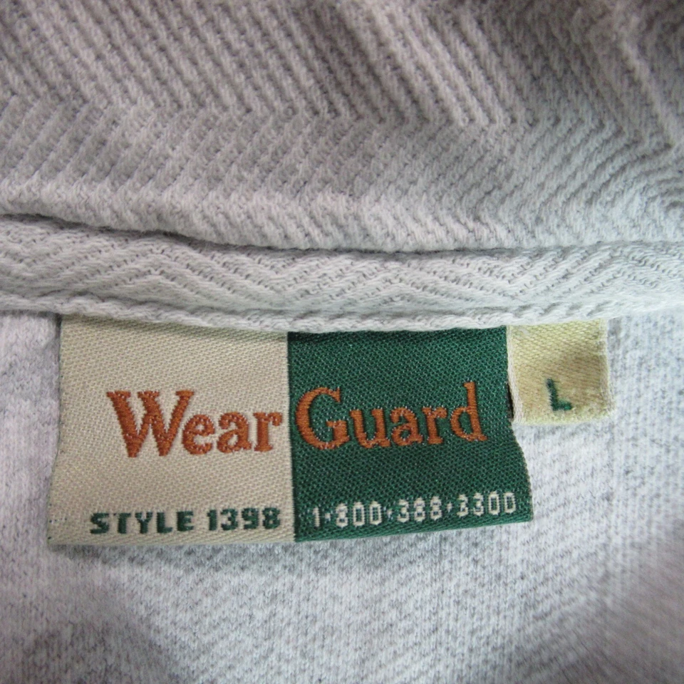 Camisa de Colección WearGuard Para Hombres Grande Gris Polo Manga Corta Golf Años 90 Hecha en EE. UU. Foto 2 de 4