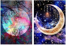 2-Piece Diamond Painting Kits for Adults  Bright Moon Diamond Painting Kits 12 16