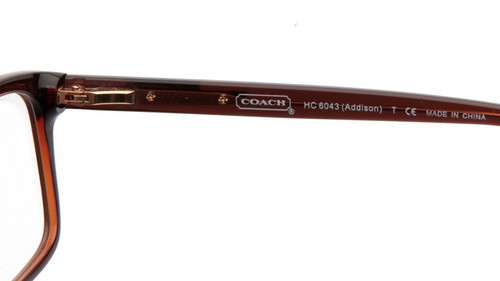 NEW COACH HC6043 Addison 5121 Brown Ocelot EYEGLASSES 54-15-135mm B38mm - Picture 10 of 11