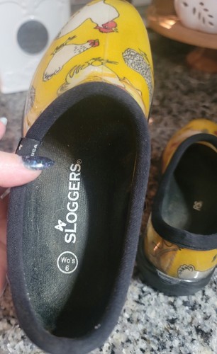 Sloggers Chicken Yellow Waterproof Shoes for Women Size 6 - Picture 5 of 8
