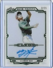 2019 Leaf Trinity JI-HWAN BAE Clear Acetate Green Foil Auto RC /25 Pirates