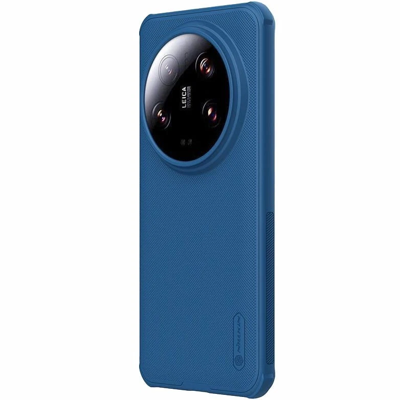 Nillkin Super Frosted Shield Pro Case for Xiaomi 14 Ultra Blue - Image 3 of 4