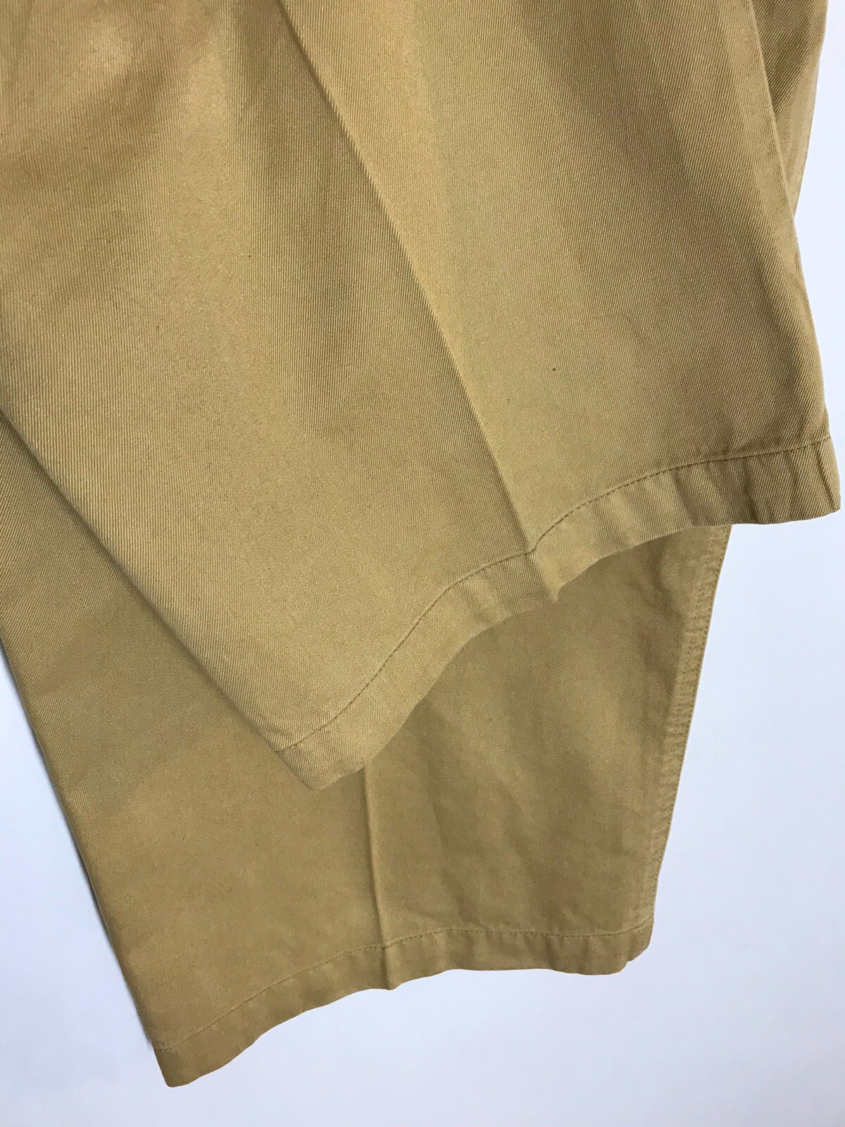 Lacoste Womens Capris Size 36 (L25) Khakis/Chinos Flat Front Gold 100% Cotton  thumbnail 7