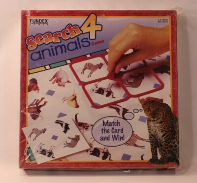 VTG Fundex Search 4 Animals  Board Game Complete New NOS Learning 2459 Teaching 