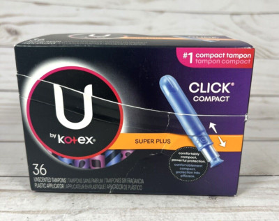 U by Kotex Tampons Super Plus Absorbency 36 count Unscented Compact