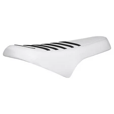 Ridstar Q20 Ebike gripper seat cover by Enjoy mfg  all WHITE w/BLACK ribs #477