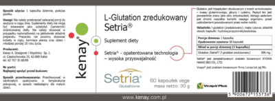 kyowa glutathione L-glutathione reduced Setria® Kyowa Hakko Bio 60 capsules - dietary  supplement