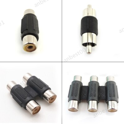 Audio Video Connector RCA male Female AV Coupler 2RCA 3RCA Socket Converter
