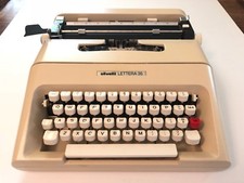 olivetti lettera 35 beige typewriter designed by Mario Bellini shop Studio TORNO thumbnail
