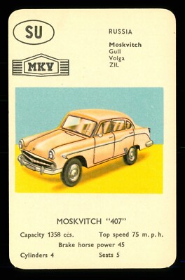 1 x Infokarte Oldtimer - Russland Moskwitsch 407 - S58