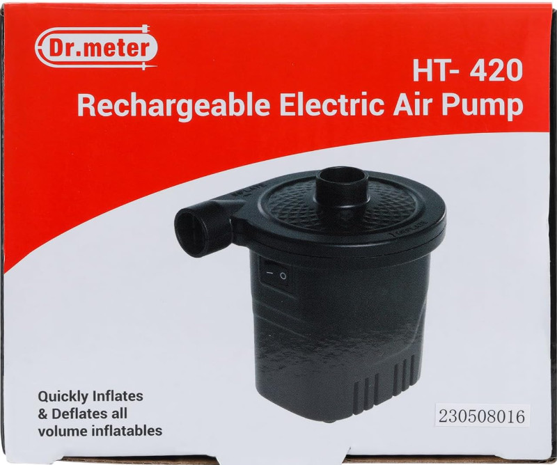 Dr.meter Air Pump – Rechargeable 4000mAh for Pools, Boats, Airbeds