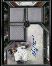 2022 Topps Museum Collection #SWTRA-AC Aroldis Chapman Triple Relic Auto #/299