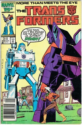 The Transformers Comic Book #20 Marvel Comics 1986 NICE NEWSSTAND