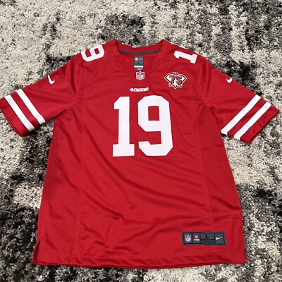 Deebo Samuel 49ers Nike Game Scarlet Red Jersey, Size Large - 75