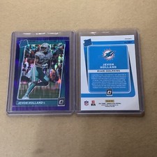 Jevon Holland 2021 Panini Optic Rated Purple Shock Rookie #267 Dolphins B-3