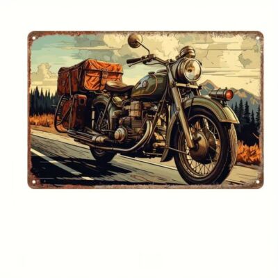 Blechschild Motorrad Vintage Metallschild 30x20cm TEL657