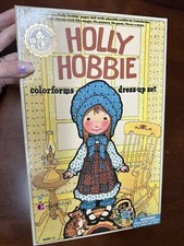 DRESS-UP SET Paper Dolls Holly Hobbie 1975 Colorforms Reproduction OPEN BOX Doll