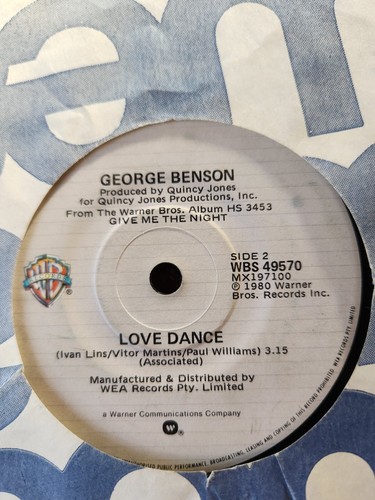 George Benson "Love X Love" 1980 WARNER BROS Oz 7" 45rpm - Picture 2 of 2