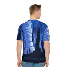 See America National Park Travel Poster Alexander Dux Vintage Retro T-shirt Top