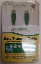 NEW Cables Unlimited Easy Transfer Cable, USB 2.0, USB-1400-08, Sealed