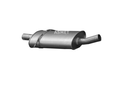 Asmet Center Muffler Middle Silencer Exhaust for Mercedes Benz B-Klasse 180 CDI