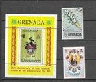 18 GRENADA Used & Unused Stamps  Lot # W 34 (3 Souvenir Sheets) — photo 3