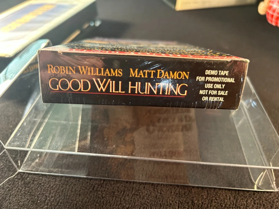 Good Will Hunting Demo VHS Sealed Promo + Blockbuster Clamshell Rental Video - Image 3 of 4