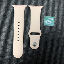 Apple Watch Sport Band 44mm 42/45/49 OEM Pink Sand Silver S/M B Grade 