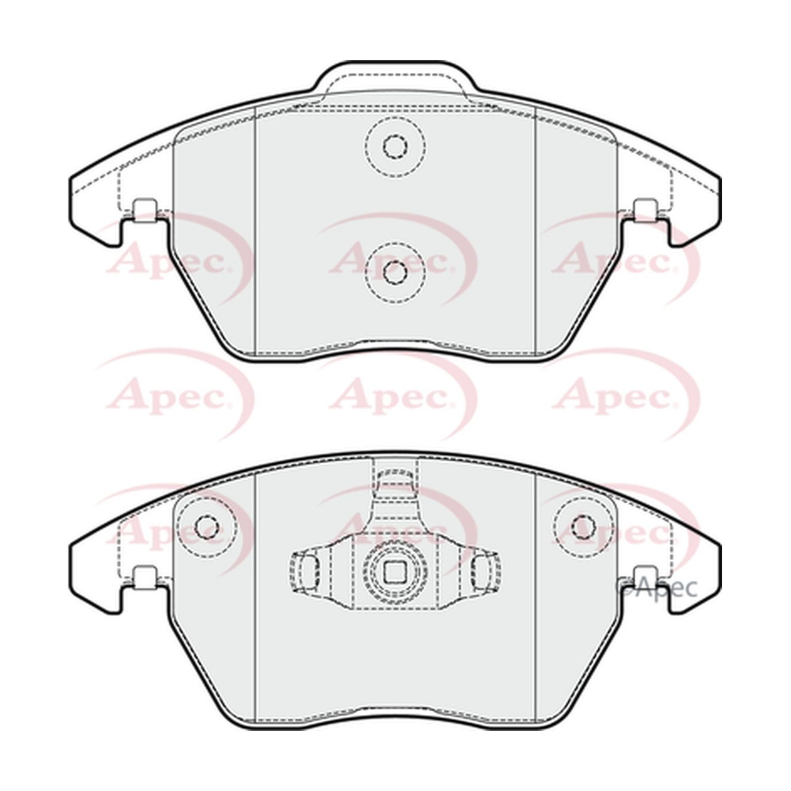 For VW Polo 6R 1.4 TSi GTI Genuine Apec Front Brake Disc Pads Set eBay