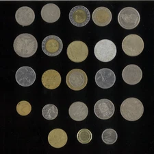COINS 23 ITEMS, VARIOUS COUNTRIES AND NOMINAL PRICES, LOT1