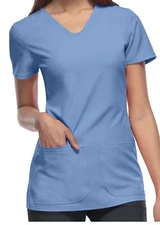 HeartSoul Break On Through Women's Pitter Pat V-Neck Scrub Top Item#: 20710