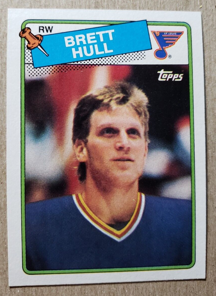 1988-89 Topps Brett Hull RC #66 St. Louis Blues Rookie