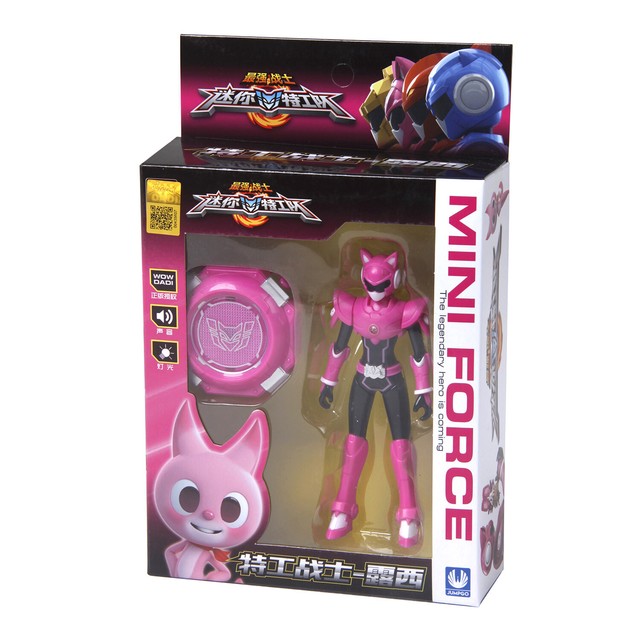 MINIFORCE LUCY Pink Action Figure Set Mini Force Super Ranger Birthday