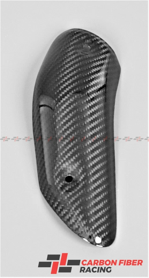 Protector de escape de fibra de carbono (lámina térmica interior) para Ducati 749, 999 2003-2006 Foto 3 de 4