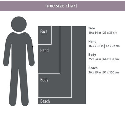 Packtowl Luxe beach midnight (91x150cm) Handtuch leicht
