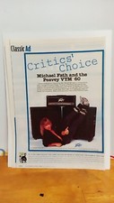 PEAVEY GUITAR AMPLIFIERS VINTAGE  GUITAR PRINT AD 11 X 8.5 MICHAEL FATH