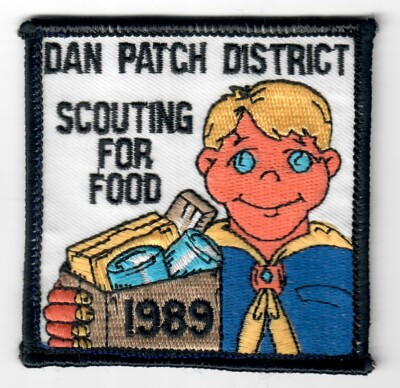 P3147 - DAN PATCH DISTRICT 1989 SCOUTING FOR FOOD - Northern Star Council -Patch