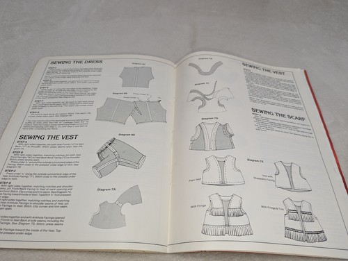 1984 Cabbage Patch Kids Pony & Western Wear Pattern Booklet Uncut - Imagen 15 de 19