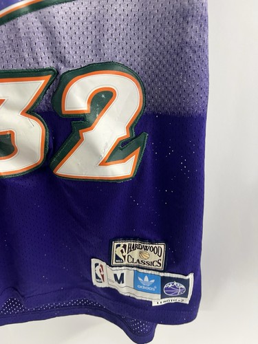 Utah Jazz Karl Malone #32 Trikot - Adidas Hardwood Classics - Lila - Größe M - Bild 2 von 5