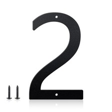 House Numbers and Metal Letters for Outdoor Signs, House Numbers 8 Inch Black 2
